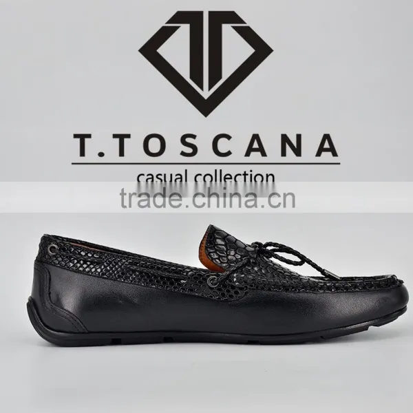 2016 Men Comfortable Hot Sell Python Leather Driving Casual Shoes photo-4