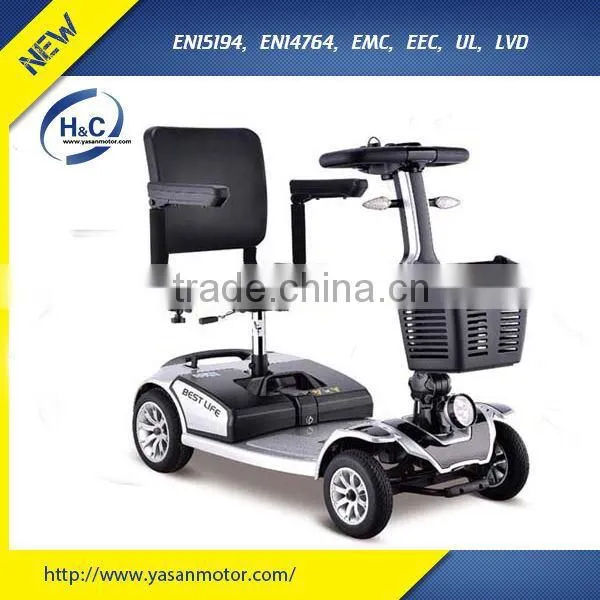 Latest 200W 4 Wheel Mobility Electric Wheelchairs for Disabled With 12V 20Ah Lead-acid Battery
