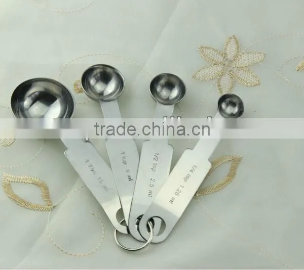 Stainless Steel Heart Shape Measuring Spoon Set photo-5