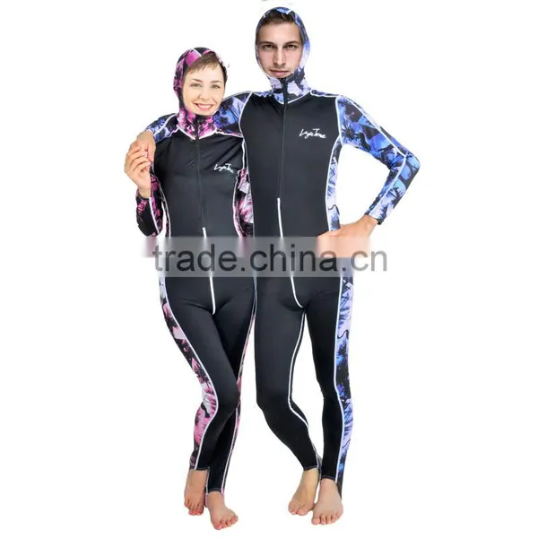 uv Rash Guard Womens Plus , Full Body Lycra Rash Guard With Hood C1601 photo-2