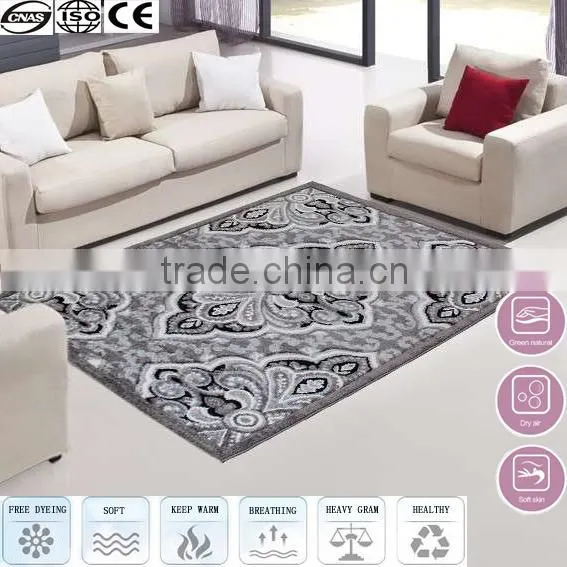 2016 Hot Sale Grey Abstract Silk Carpets and Rugs Carpet Rug