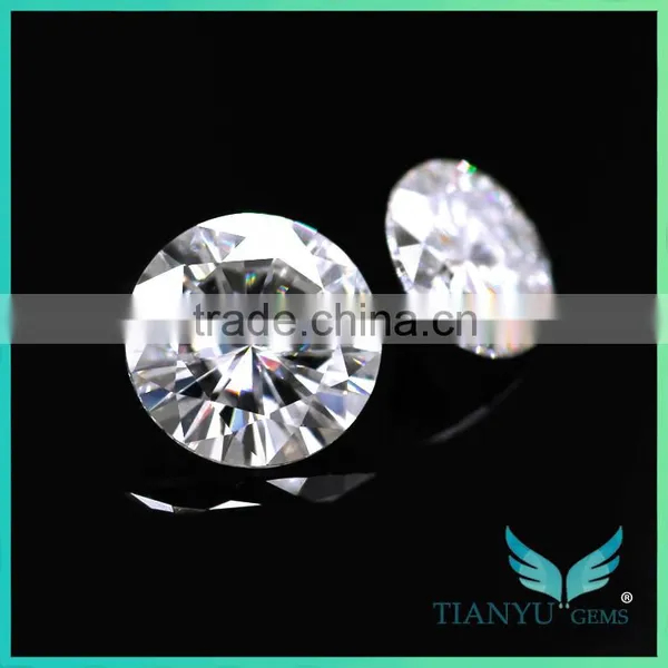 0.5ct 5mm Lab Created Diamond D E Clolorness Stone Forever One Band Moissanite photo-2