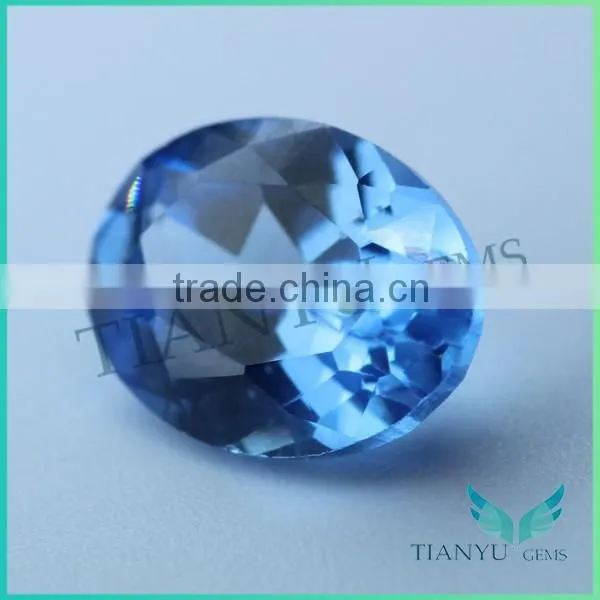 Factory Wholesale Price Egg Shape Dark Blue Spinel 110#2 photo-2