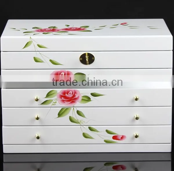 Newest Natural Wooden Jewelry Box Unique Lacquer Jewellery Gift Packaging Box photo-2