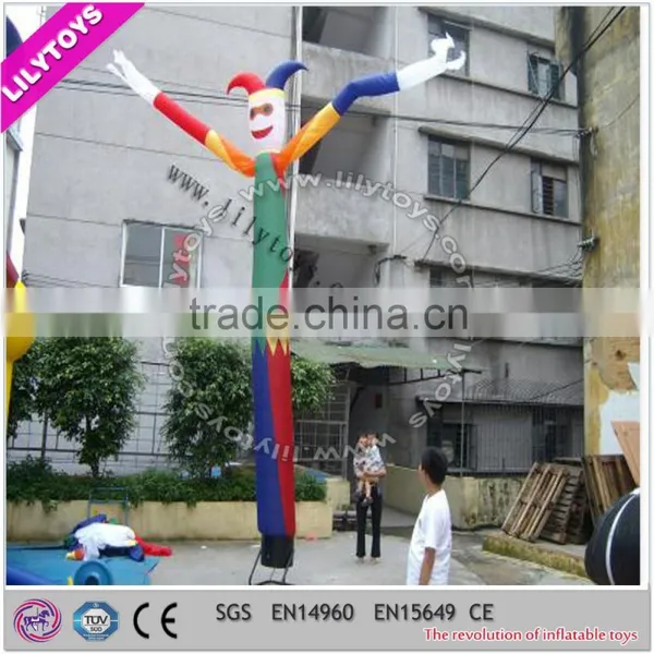 Creative first class material cute inflatable sky dancer, single leg air dancer for activity