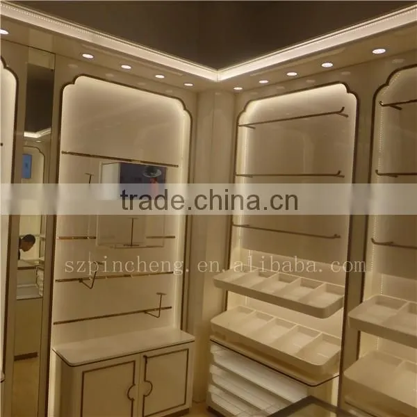 Accessories Display Cabinet, Wood Store Furniture, Wall Mounted Display Showcase photo-6