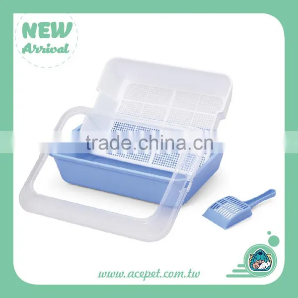670-A Taiwan Design Pet Product,3coior Plastic Indoor Cat/Pet Litter Box Toilet With Scoop photo-2