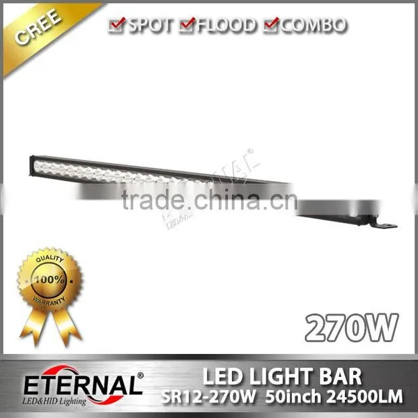 50inch 270W LED Light Bar Single Row High Power Offroad Bar Light 4x4 4WD Racing Auxiliary Lighting photo-2