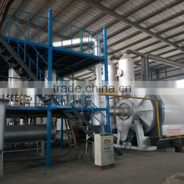 Cheap! Waste Tire Oil Recycling to Diesel Machine Waste Tire/plastic Pyrolysis Plant photo-4