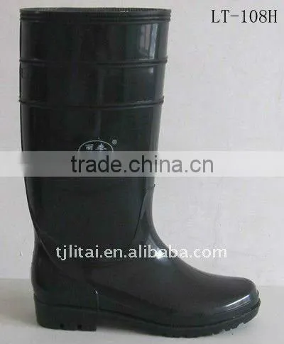 LITAI Fashion Rain Shoes Black Work Boot photo-3