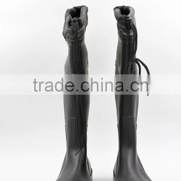 Fashion Gumboots With Lock,black Popular Pvc Safety Boots photo-3