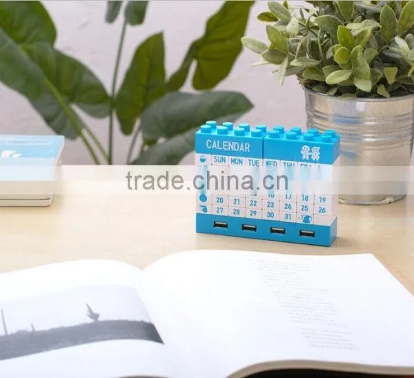 DIY Blocks Usb 2.0 Hub Calendar With Bluetooth/usb Hub With Cable/Executive DIY Desk Calendar 2015 photo-4