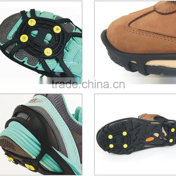2016 New Design 6 Teeth Non-slip Silicone Crampons for Snow and Rain Weather photo-3