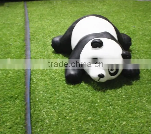 Home Garden Seats Christmas Decorative 30cm Height Small Artificial White and Black Fiberglass Chinese Flat Panda E10 28X10 photo-3