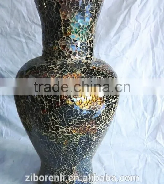 Crackle Vintage Unique Vase for Wedding Decoration photo-3