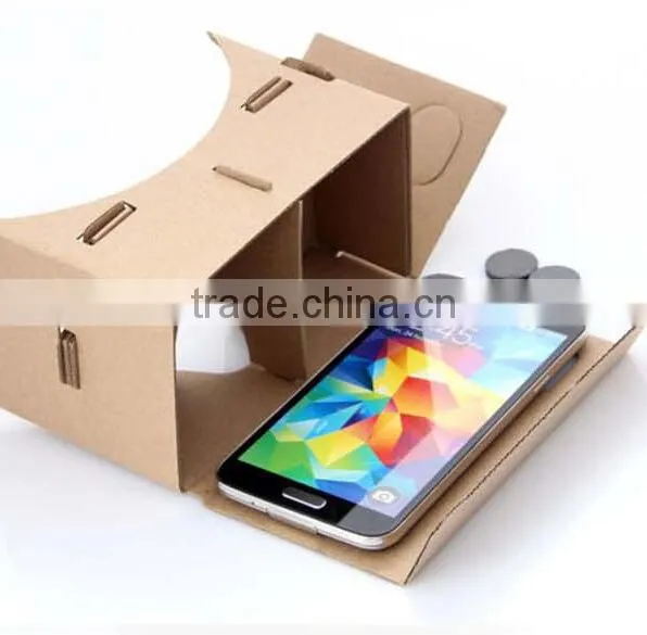 DIY GOOGLE Cardboard VR Virtual Reality 3D Glass For IPhone Google Smartphone photo-4