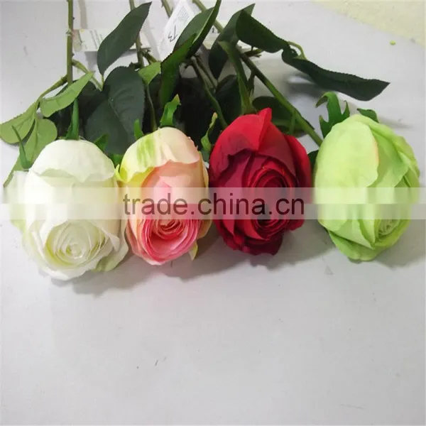 Decorative Artificial Flower Making Artificial Rose Polyester Artificial Flower photo-4