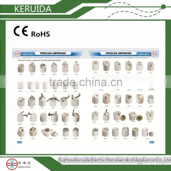 E27 E40 Ceramic Porcelain Bulb Lamp Holder & Lamp Holder Adapter photo-2