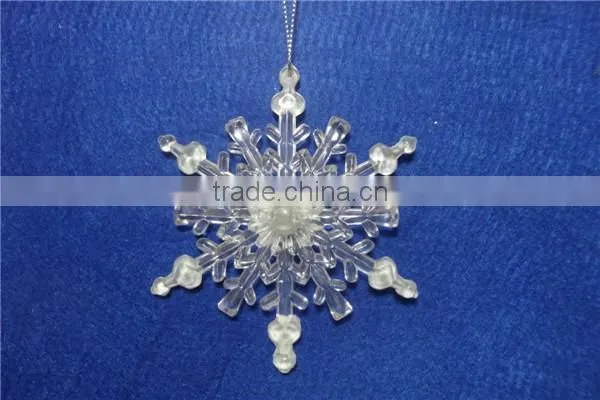 Clear Acrylic Snowflake Hanging Ornament Supplier for 2015 photo-5