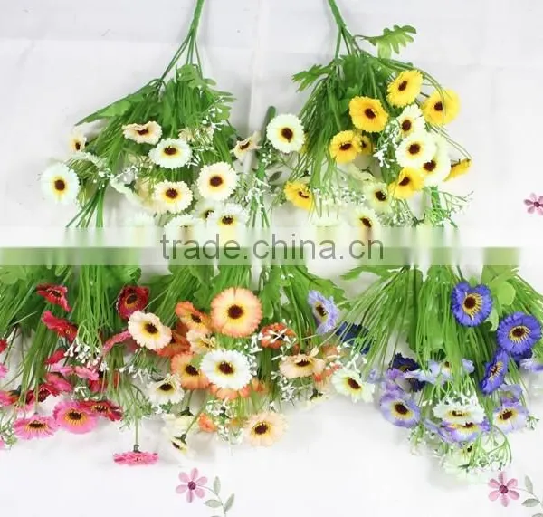 Artificial Chrysanthemum Flower Decorative Landscaping Flower Bouquet for Wholesale photo-2