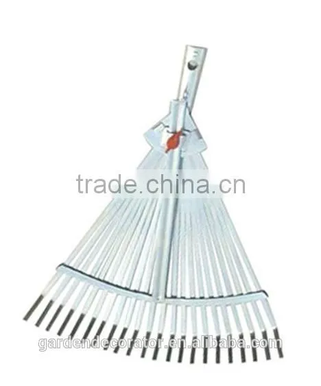 GD-16004H/O 11"-18" x 22T Adjustable Garden Leaf Rake