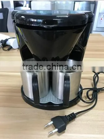 Stainless Steel French Press Coffee Maker With 2 Cups photo-3