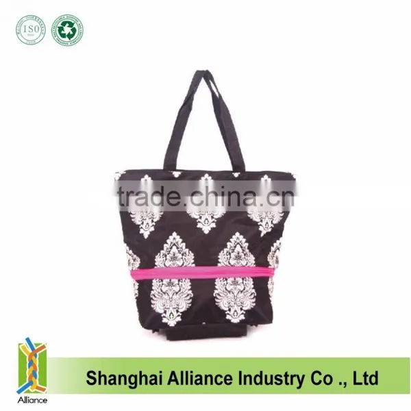 Shopping Bag on Wheels Expandable to Lightweight Roller Bag With Free Id Holder photo-3