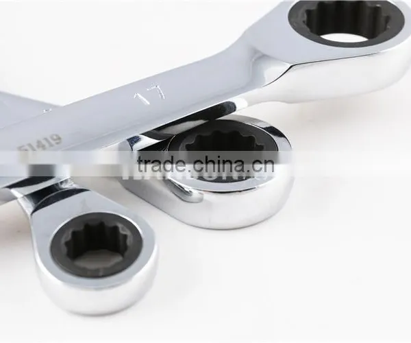 Double Head Ratchet Wrench With Mirror Surface photo-3