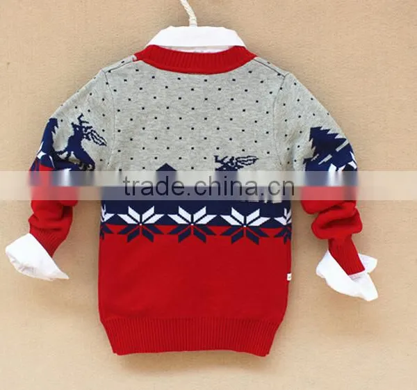 Baby Boys Nordic Snowflake Reindeer Cardigan Sweater photo-4
