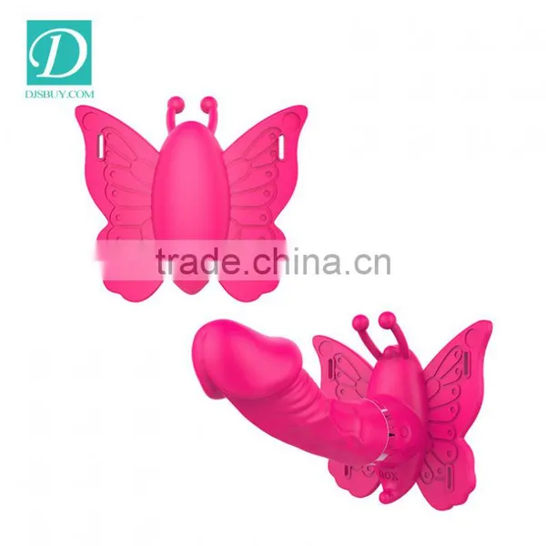 Women Masturbation Sex Products Remote Control Butterfly Dildo Vibrators photo-3