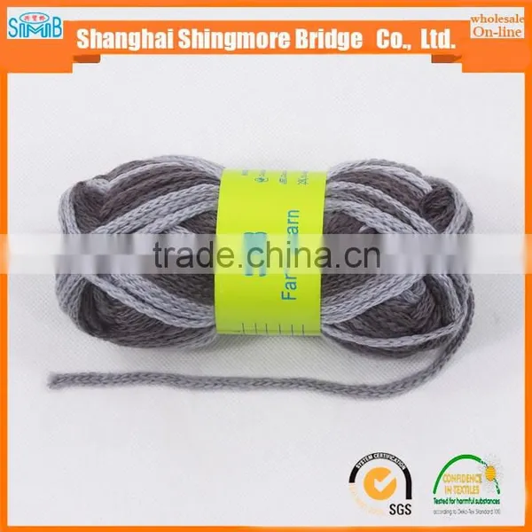 China Textile Knitting Yarn Wholesale Factory Price 100% Acrylic 1/0.8Nm Hollow Tape Yarn for Hand Knitting With Low Price photo-5