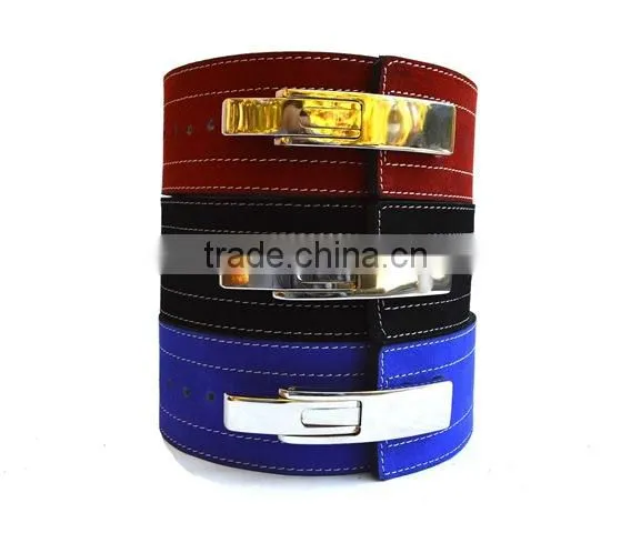 Lever Buckle Genuine Leather Power Weight Lifting Belts photo-6