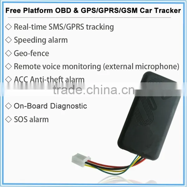 Free Platform Car Mini Tracker OBD On-Board Diagnostic GPS/GSM/GPRS Motorcycle Truck Taxi Car GPS Tracker Vehicle Real-time photo-6