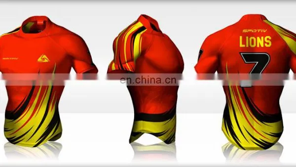 Manufacture Breathable Customized Rugby Jersey With Sublimation photo-5