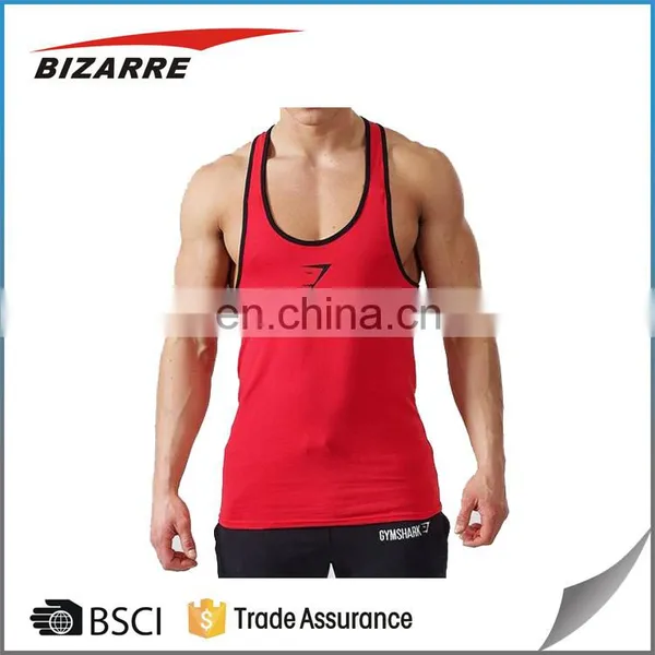 Vest With Extreme Racer Back/Personalized Custom Mens String Gym Singlets/Printing Your Logo Custom Men's Gym Singlet photo-2