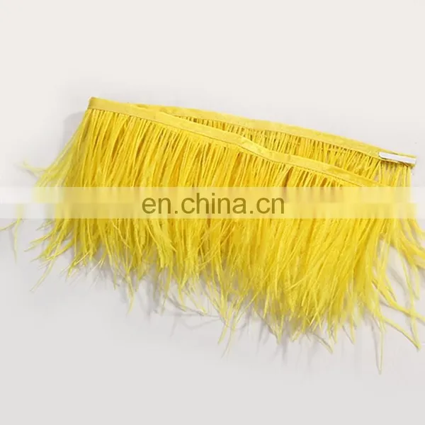 15-18cm Fabric Ostrich Feather Trim photo-6