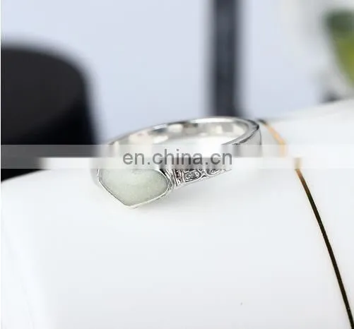 Best Frineds Heart Silver Glow in the Dark Jewelry Ring New photo-6
