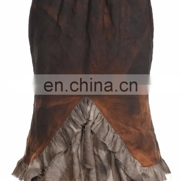Steampunk Postapocalyptic Style Maxi Mermaid Skirt photo-3