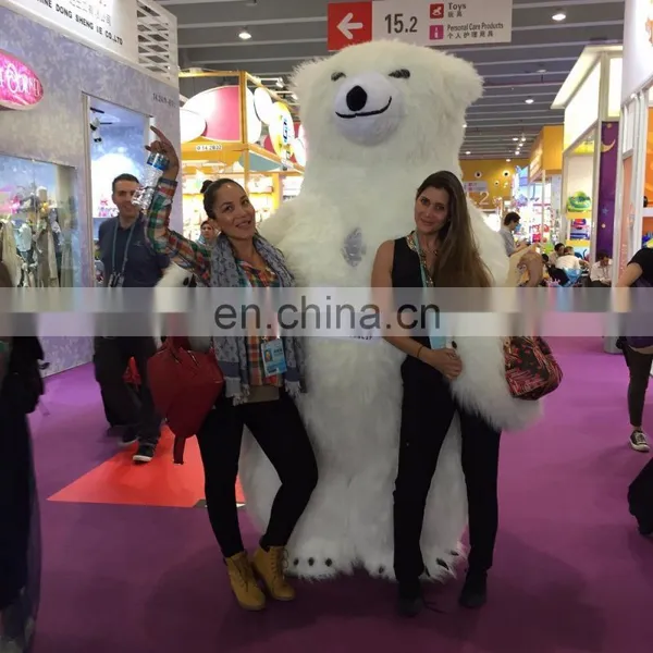 HI CE Customized Adult Inflatable Polar Bear Costume Mascot photo-6
