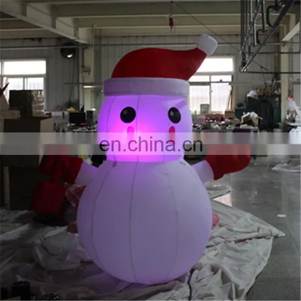 High Quality Funny Christmas Decoration Snowman With LED Light Inflatable photo-2
