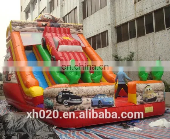Car Decoration Giant Steep Inflatable Water Slide photo-3