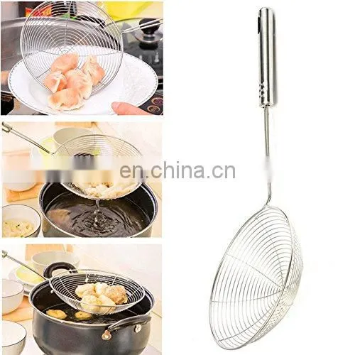 Kitchen Cooking Utensils Stainless Steel Wire Oil Skimmer photo-4