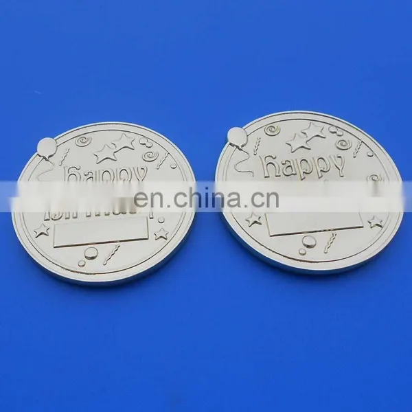 Hot Selling Happy Birthday/best Wishes Collect Gifts Silver Coin With Pouch photo-3