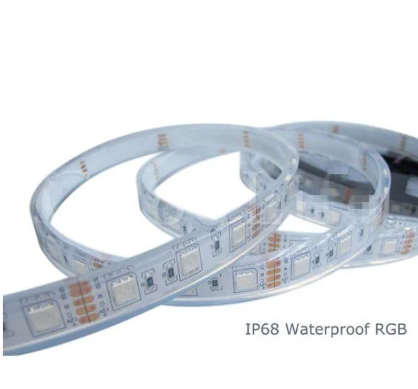 IP68 Waterproof 5050 LED Strip,12V 60LED/M White Warm White RGB,Use Underwater for Swimming Pool,Fish Tank,Bathroom