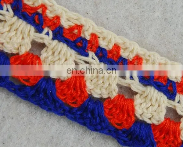 Italy Design 2017 Fashion Colorful Cotton Handmade Trimming photo-4
