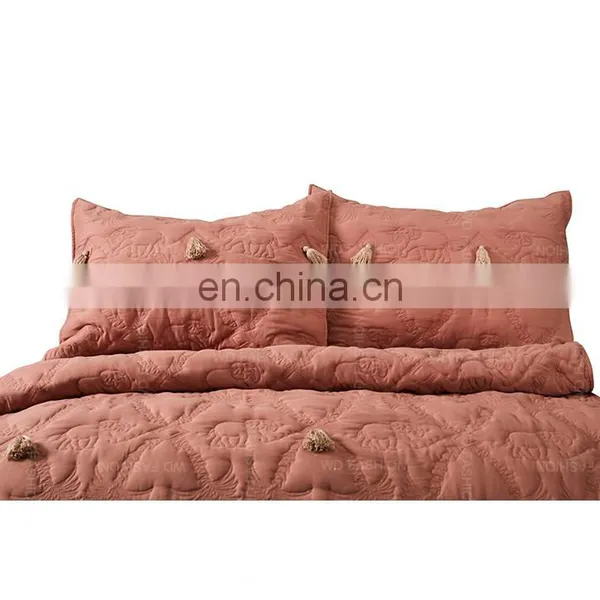 Eco-Friendly Bamboo Fiber Microfiber Summer Luxury Queen Size Cotton Bed Duvet Cover Set photo-5