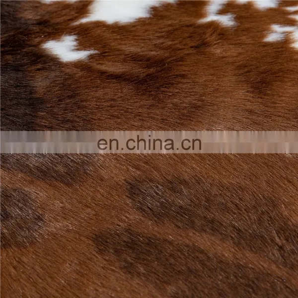 Cheap 100% Polyester Standard Size Cow Hide Shaggy Living Room Floor Rugs Carpet Mat photo-4