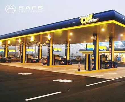 Easy Installation Steel Space Frame Petrol Station Canopy photo-4