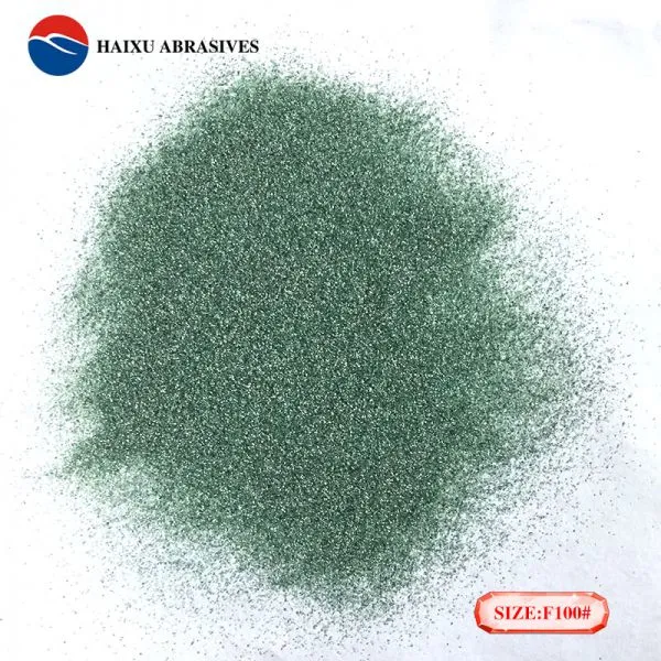 Grit Blasting Media Green Silicon Carbide SIC Sand photo-4