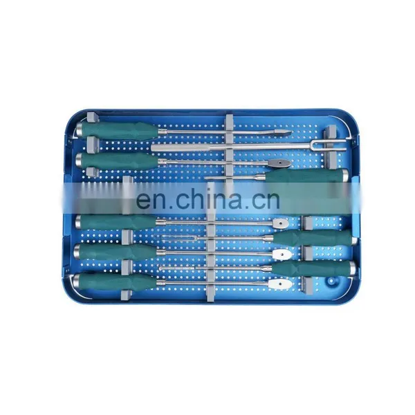 Excellent Quality Instrument Orthopedic PLIF Peek Cage & Lumbar Titanium Cage Instrument Set General Surgery Instrument Set photo-3